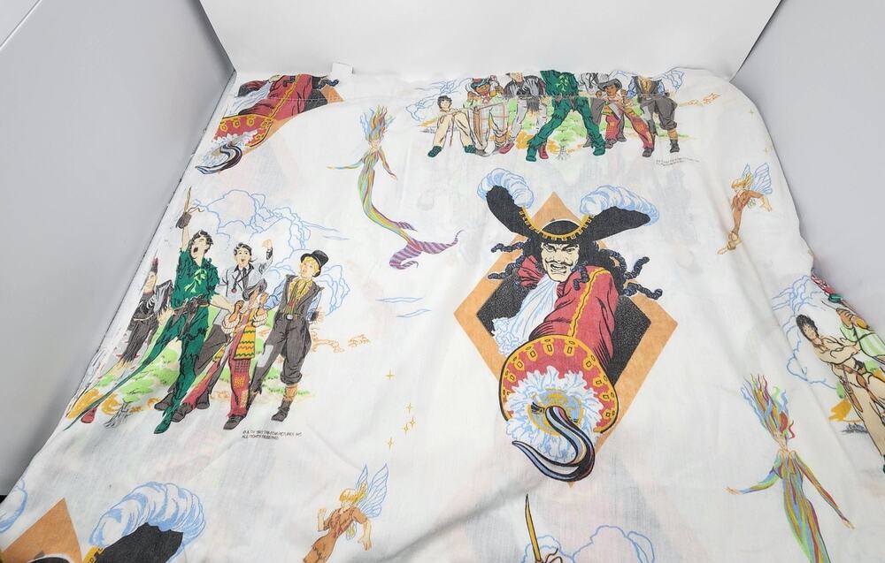 RARE Vtg 1991 HOOK Movie Sheet Set Robin Williams Peter Pan Lost Boys Tinkerbell